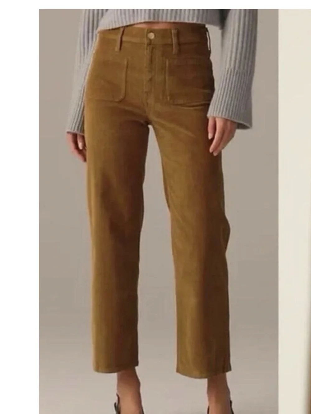 J. Crew Sailor Slim Wide leg Stretch Corduroy pants, 24.